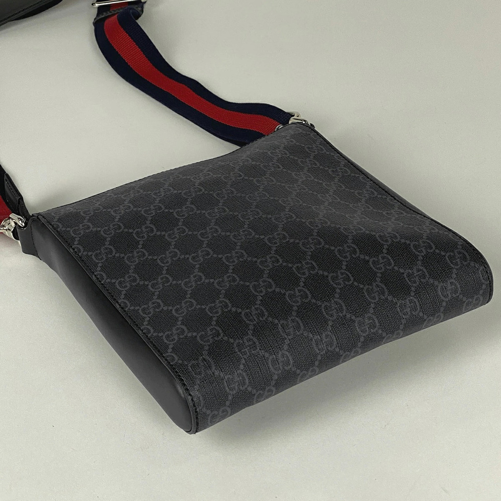 Gucci Shoulder Messenger Sherry Bag Web Supreme Black GG